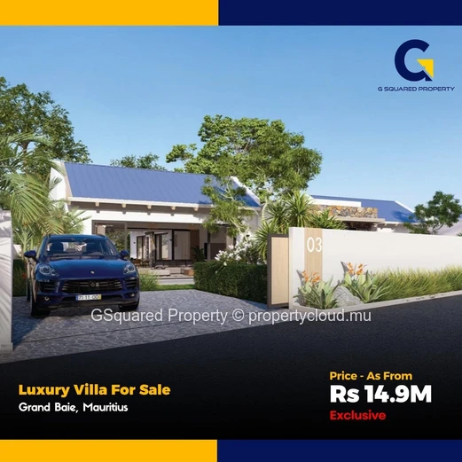 Contemporary Off-Plan 3-Bed Villa with Courtyard Pool — Grand Baie