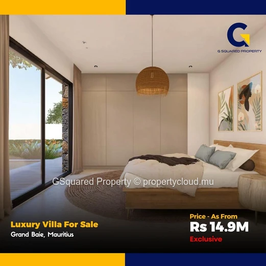 Contemporary Off-Plan 3-Bed Villa with Courtyard Pool — Grand Baie